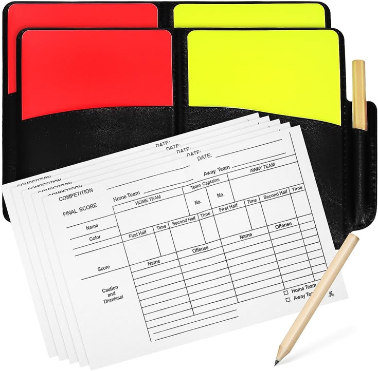 Umbro Referee Card Set (Red/Yellow)